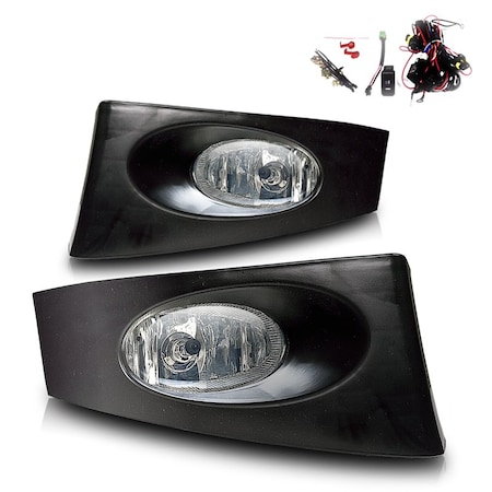 Winjet Fog Lights - Clear - Wiring Kit Included CFWJ-0106-C